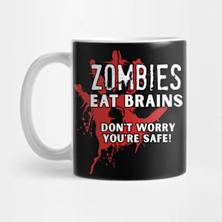 Zombie Eat Brains Halloween Mug